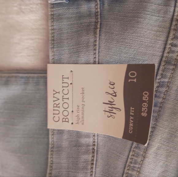 Style & Co High-rise  Boot Cut Jean's 10 NWT - Picture 6 of 11